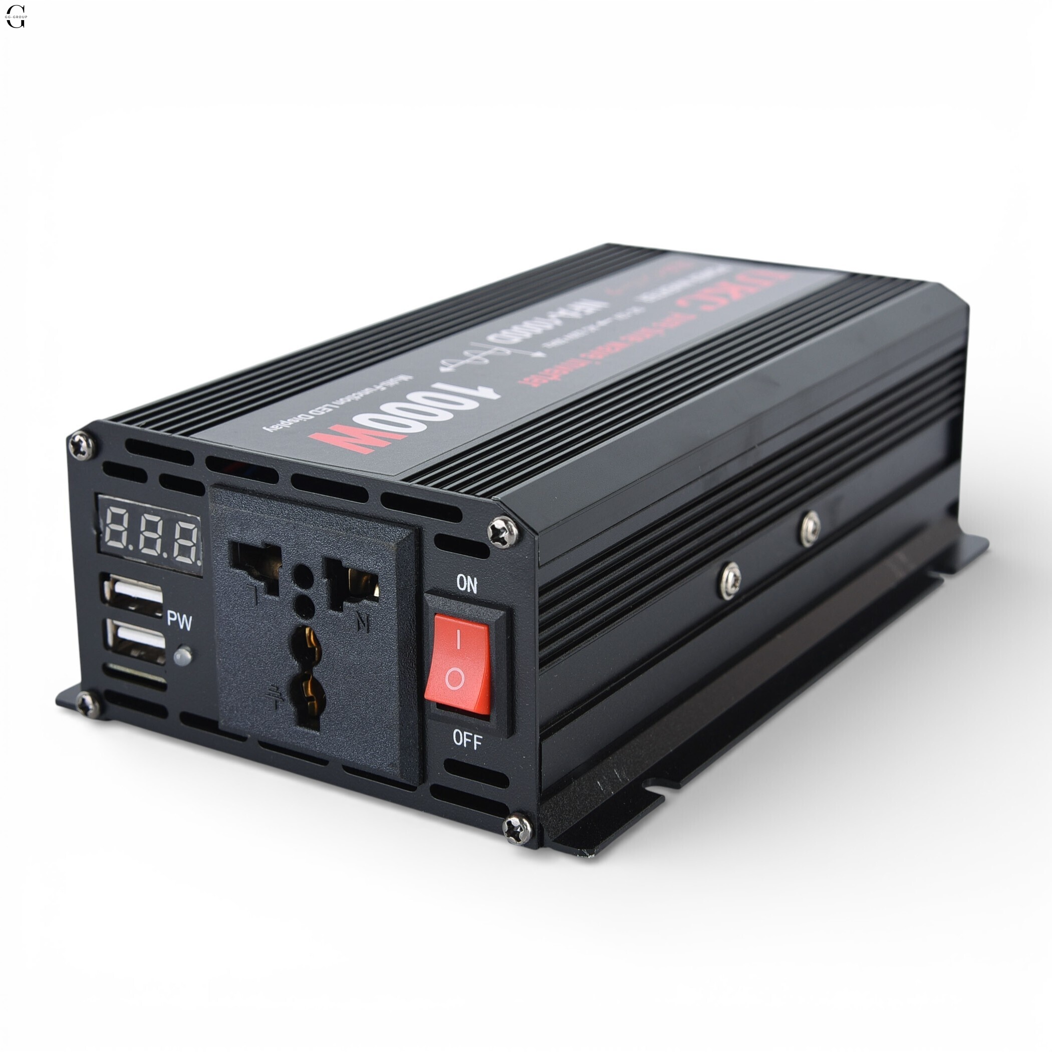 Інвертор напруги UKC NFA-1000D 1000W (чиста синусоїда) 12V → 220V