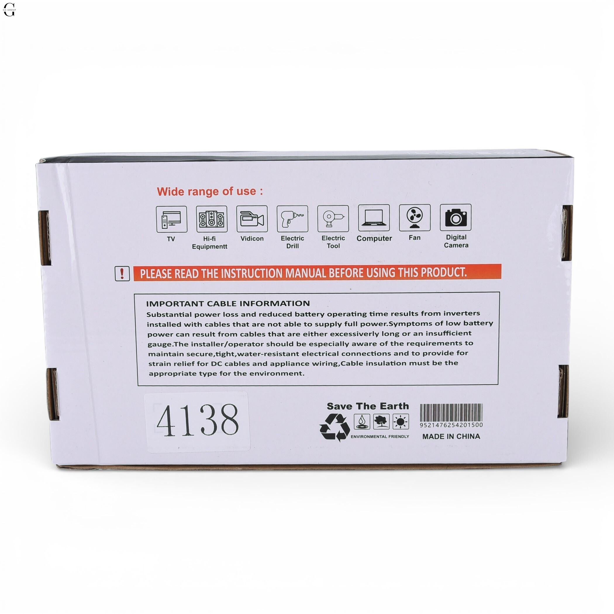 Інвертор напруги UKC NFA-1500D 1500W (чиста синусоїда) 12V → 220V 