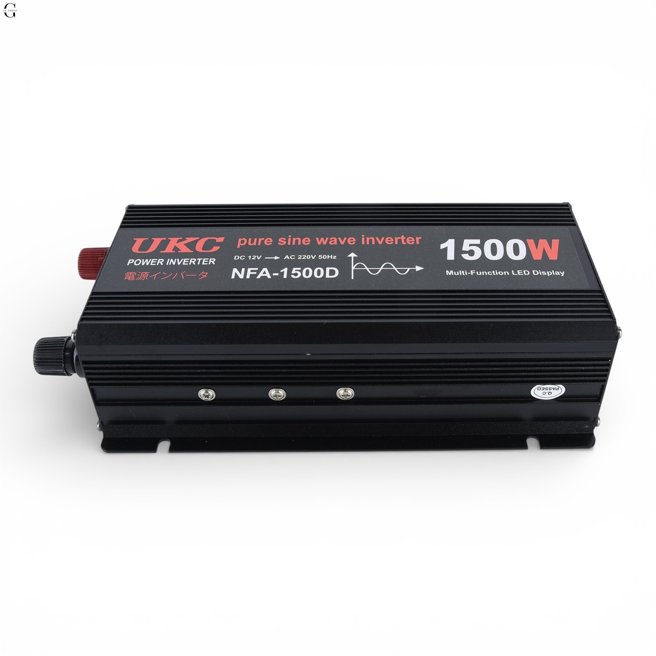 Інвертор напруги UKC NFA-1500D 1500W (чиста синусоїда) 12V → 220V 
