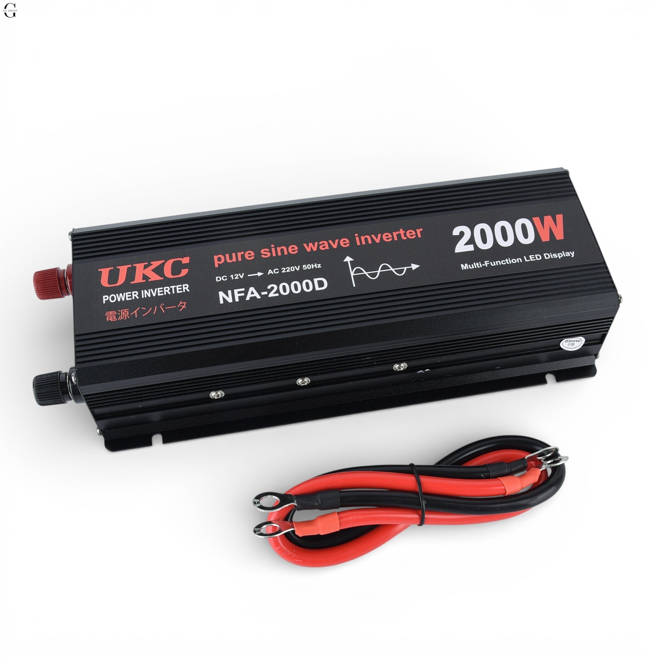 Інвертор напруги UKC NFA-2000D 2000W (чиста синусоїда) 12V → 220V