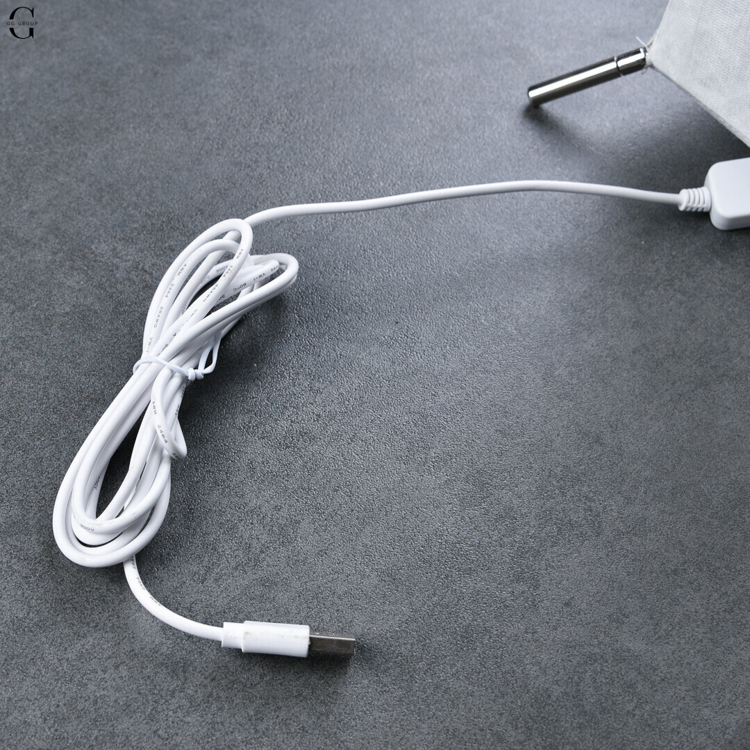 Торшер з LED підсвіткою 130 см, USB + адаптер, теплий/холодний світло, регулювання яскравості, пульт