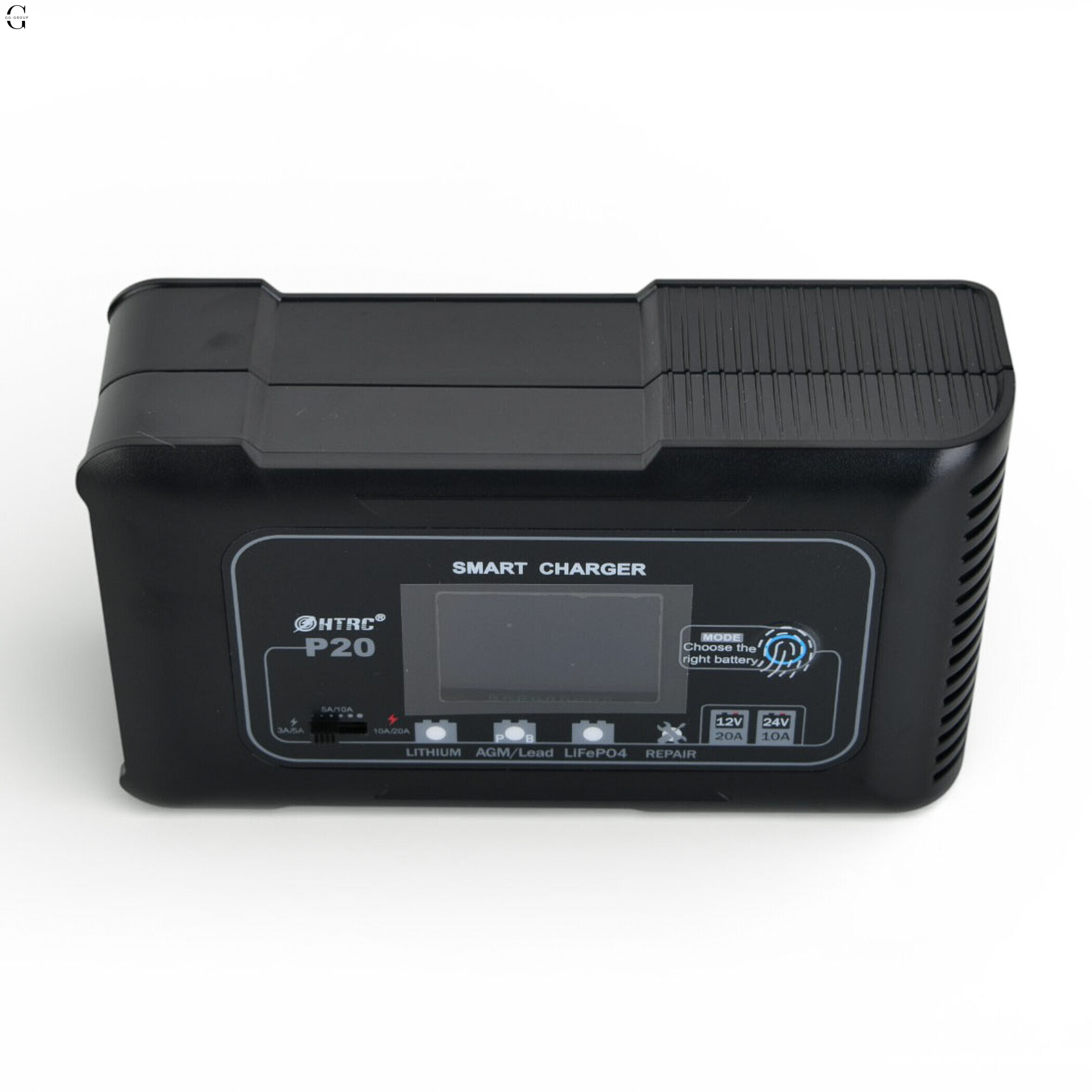 Розумний зарядний пристрій HTRC P20 Smart Charger 12V/24V, 20A, для AGM, GEL, LiFePO4 та Lithium