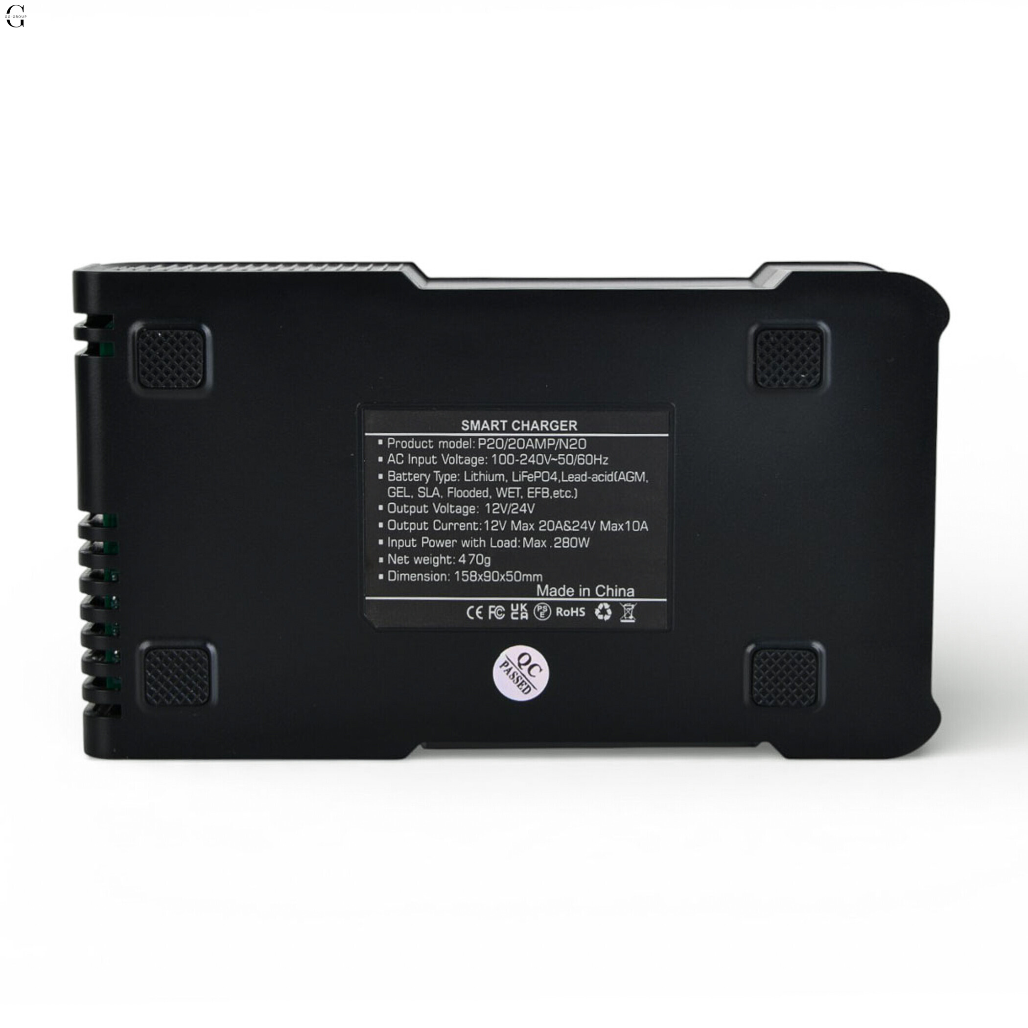 Розумний зарядний пристрій HTRC P20 Smart Charger 12V/24V, 20A, для AGM, GEL, LiFePO4 та Lithium