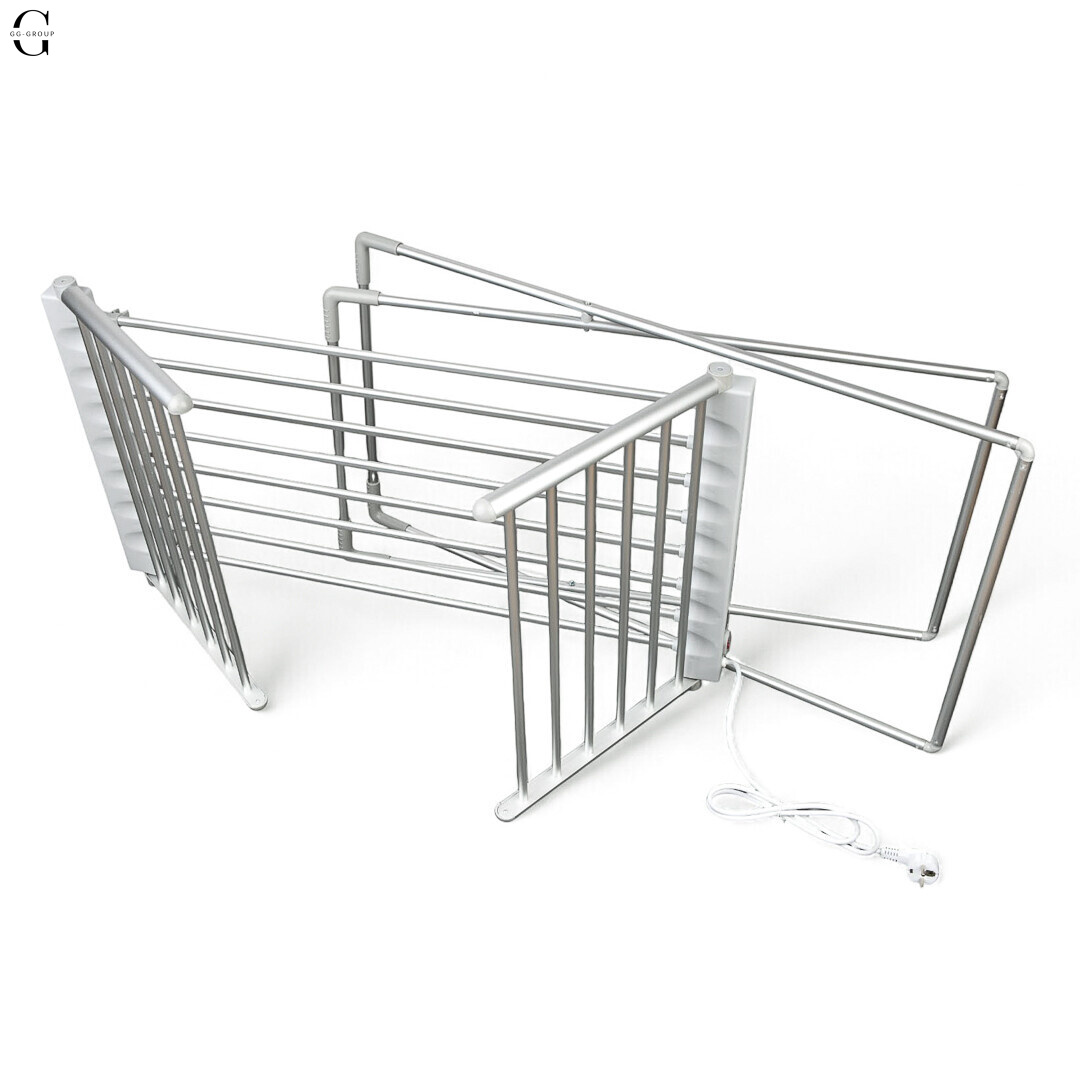 Електросушарка для білизни Heated Airer з крилами, 230 Вт, алюміній.