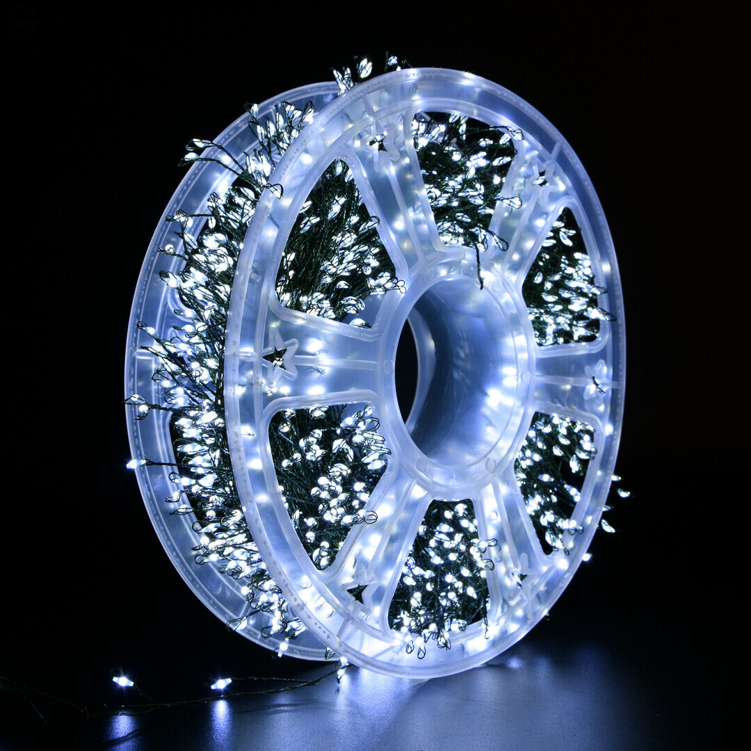 Світлодіодна Роса Мішура гірлянда LUX “Mini-LED” 50 м / 1500 діодів, IP44, 