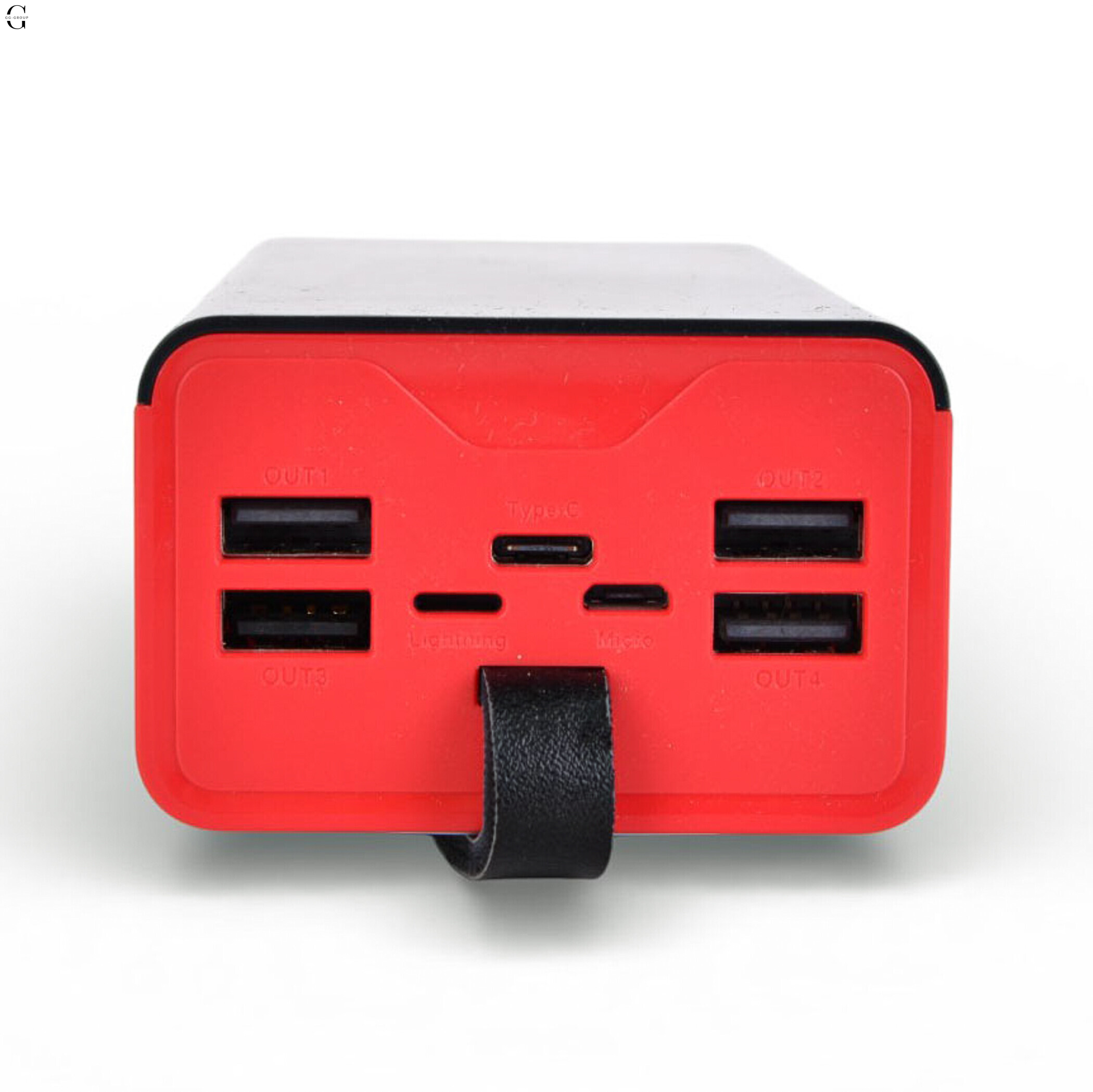 Power bank Повербанк40000 мА·рік з LED-дисплеєм та вбудованими кабелями