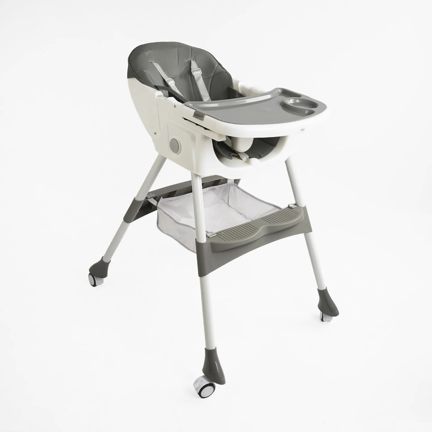 Стульчик для кормления Toti FR-14020 2в1, PU кожа, опускная спинка, съемный столик, 4 колеса, до 30 кг