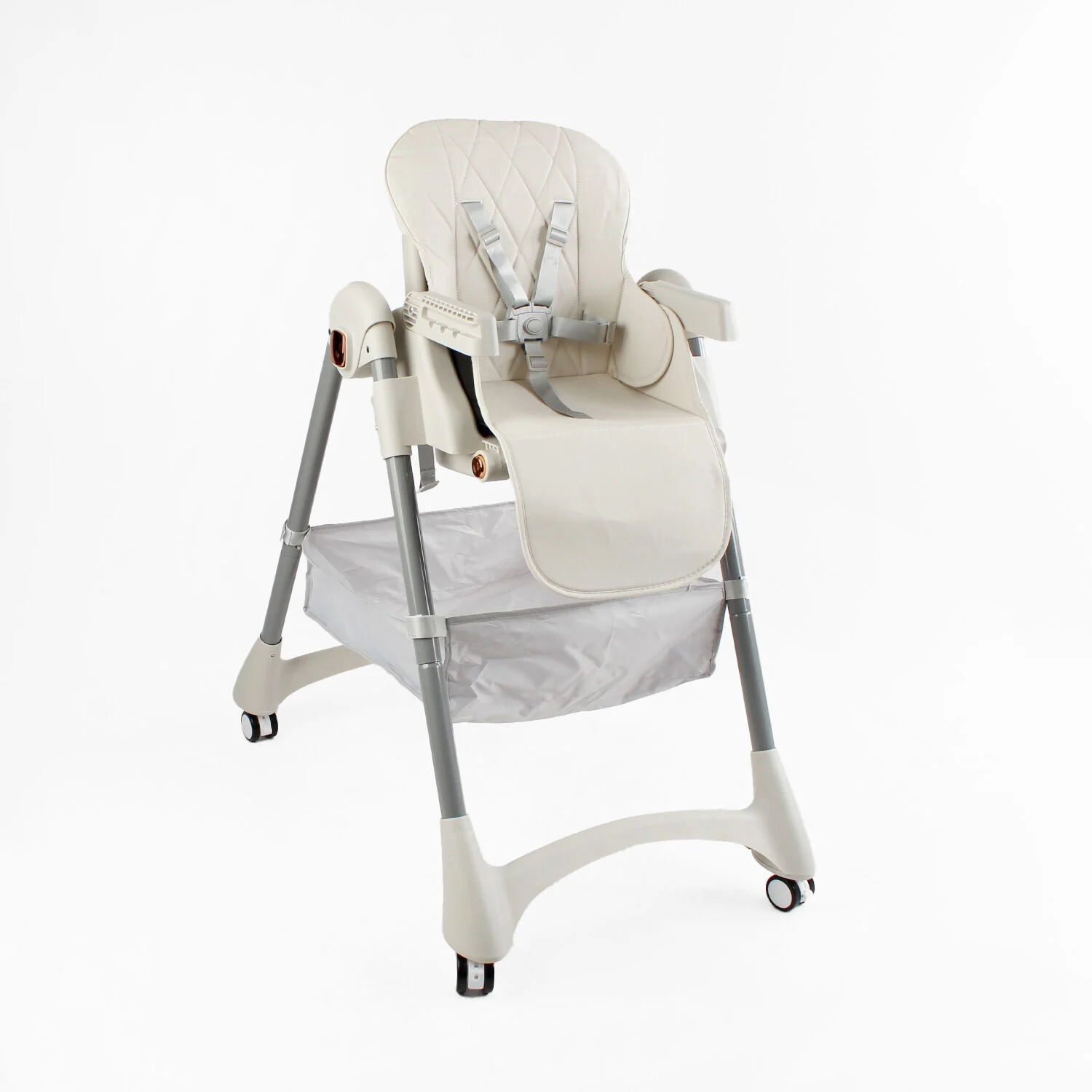 Стульчик для кормления Toti Т-80801 (1) мягкий чехол PU, съемный столик, корзина, в коробке