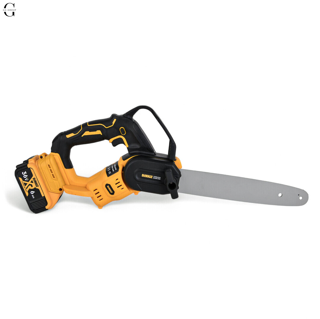 Акумуляторна ланцюгова пилка DeWALT 36V, 6.0 А·рік, безщіткова, кейс, шина 12 дюймів 