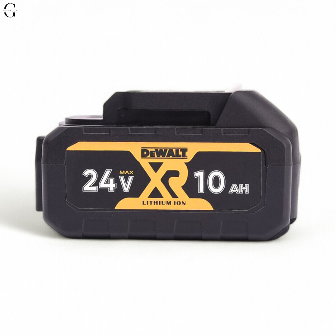 DeWALT гайковерт акумуляторний 24V безщітковий з кейсом, 2×10Ah акумуляторами та набором насадок