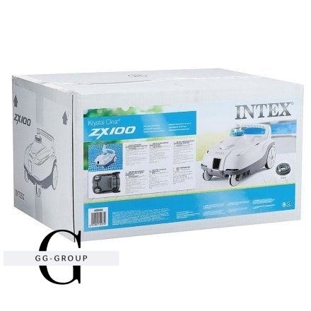 Intex Робот-пылесос для бассейнов 28006(1) (ZX100) для очистки стен и дна, работает от 6 056 л/час.