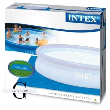 Intex Подстилка для бассейна 28048, 472x472 см, защита от повреждений и загрязнений
