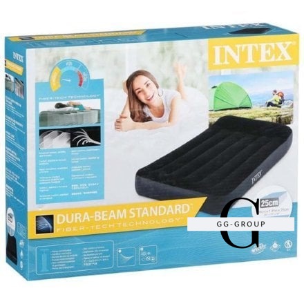 Intex Велюр Кровать 64141 (4) размером: 191х99х25см односпальная, с подголовником