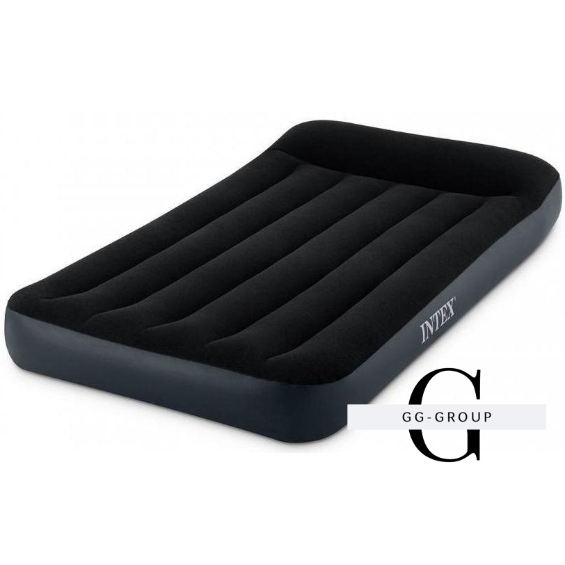 Intex Велюр Кровать 64141 (4) размером: 191х99х25см односпальная, с подголовником