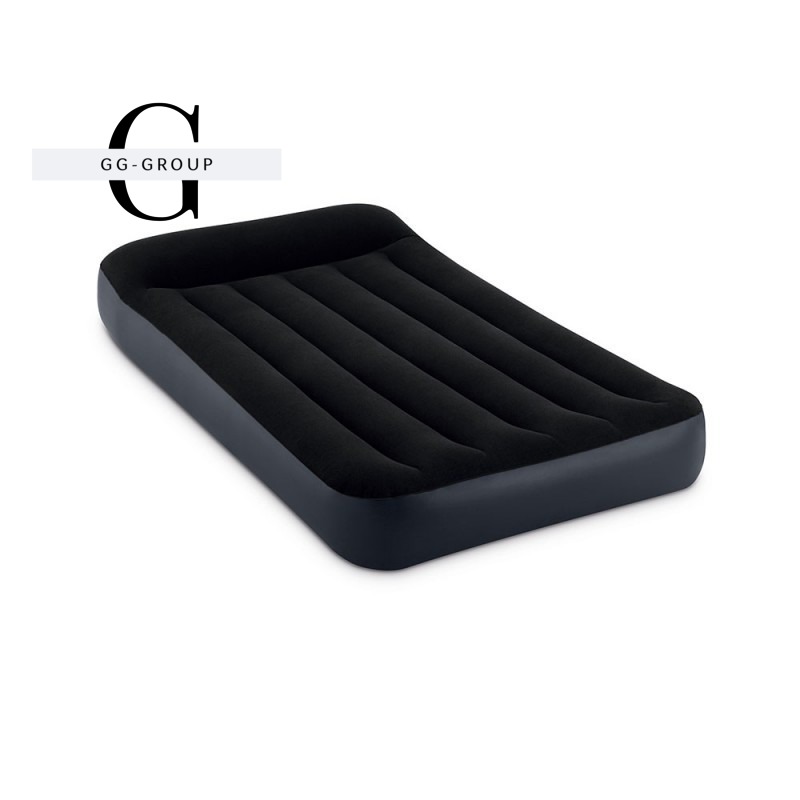 Intex Велюр матрас с подголовником 64146 ND(3) 99х191х25см, со встроенным насосом 220 V, одноместный, максимальная нагрузка 136кг