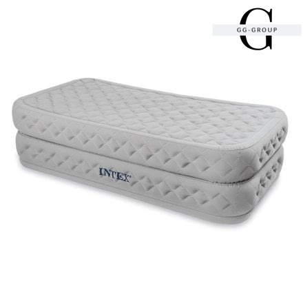 Intex Велюр матрас Twin 64488 ND(1) 99х191х51см, встроенный электронасос, подушка, одноместный