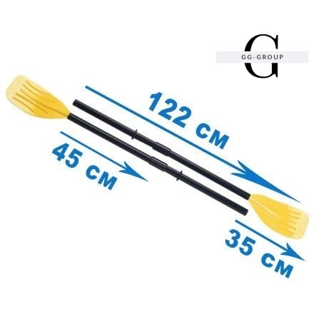 Intex Весла 59623 (6) пластикові, 122см