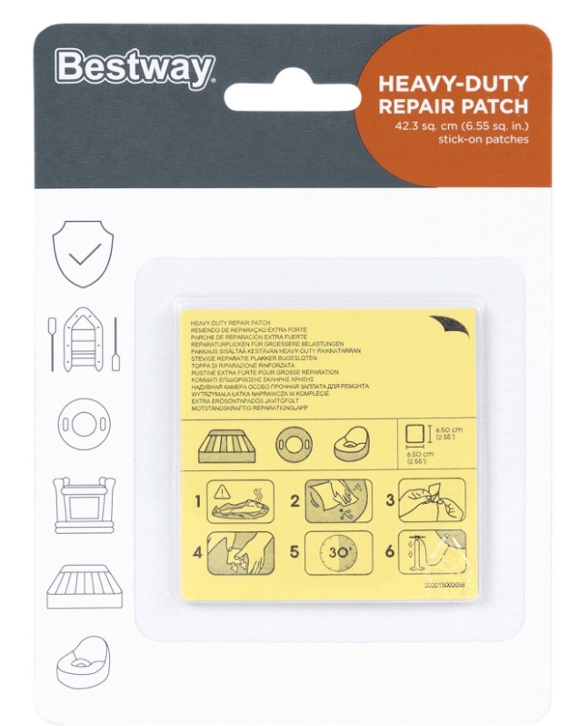 Ремкомплект самоклеящийся Bestway 62068 (10 шт., 6,5 х 6,5 см)