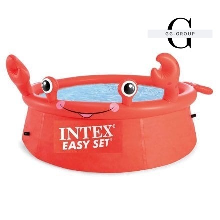 Intex Бассейн надувной 26100 NP (2) Crab Easy Set, 183х56, 880л, в коробке