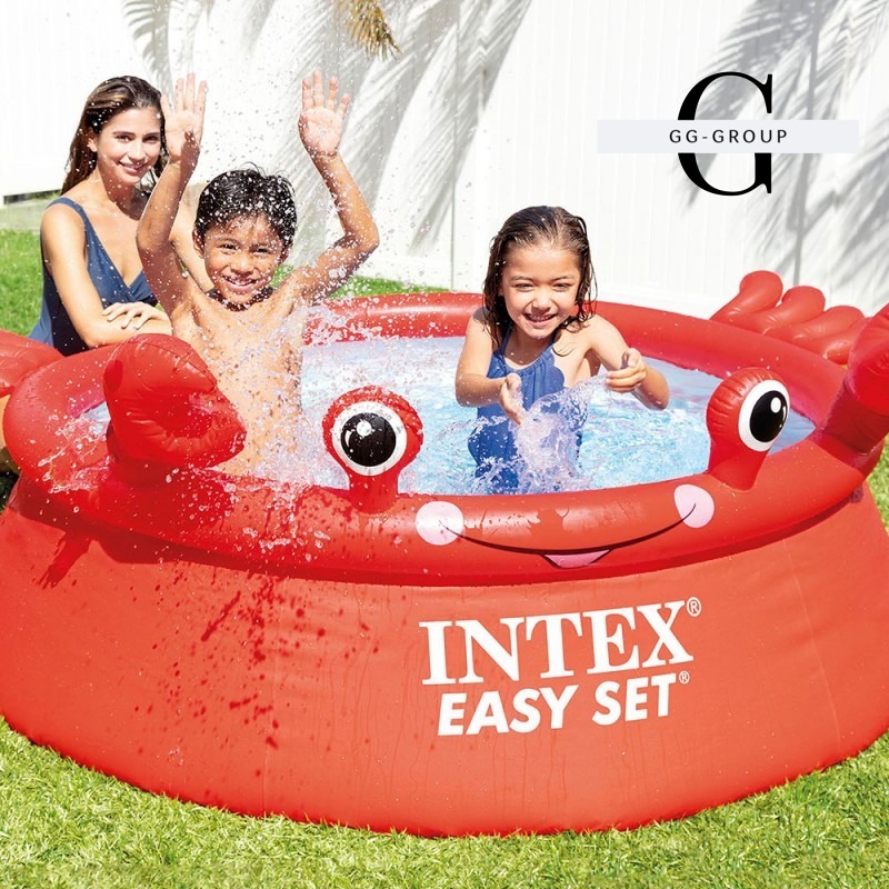 Intex Бассейн надувной 26100 NP (2) Crab Easy Set, 183х56, 880л, в коробке