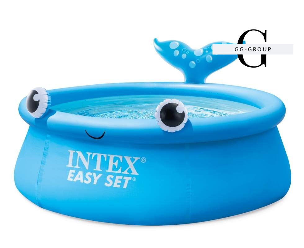 Intex Басейн надувний 26102 NP (2) “Веселий кит“, d=183 см, висота 51см, об'єм 880 л, від 3-х років