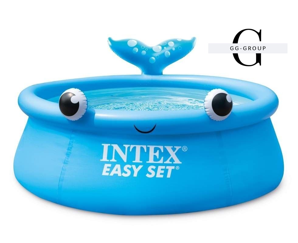 Intex Басейн надувний 26102 NP (2) “Веселий кит“, d=183 см, висота 51см, об'єм 880 л, від 3-х років