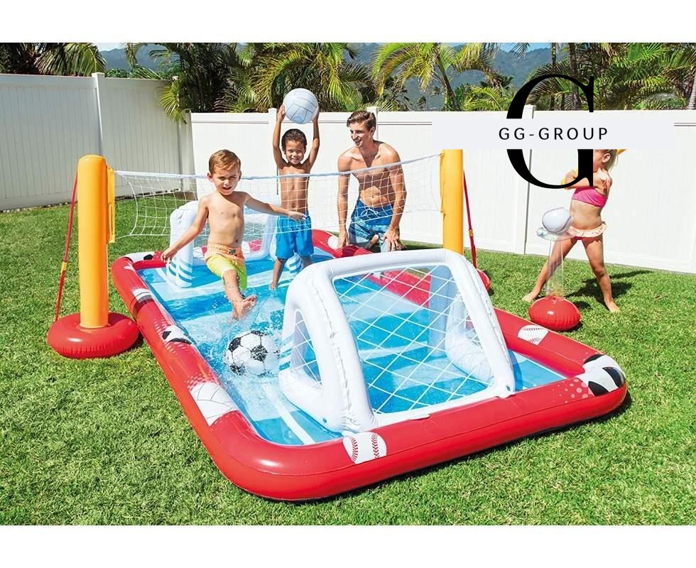 Intex Игровой центр – бассейн 57147 (2) «Спортивный игровой центр», от 3-х лет, 325 х 267 х 102 см. 470л