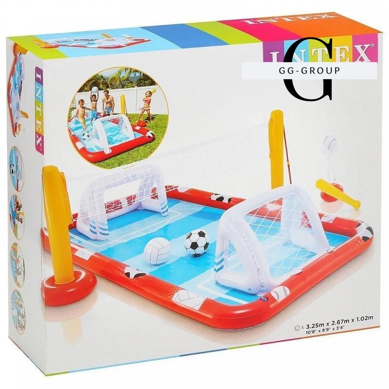 Intex Игровой центр – бассейн 57147 (2) «Спортивный игровой центр», от 3-х лет, 325 х 267 х 102 см. 470л