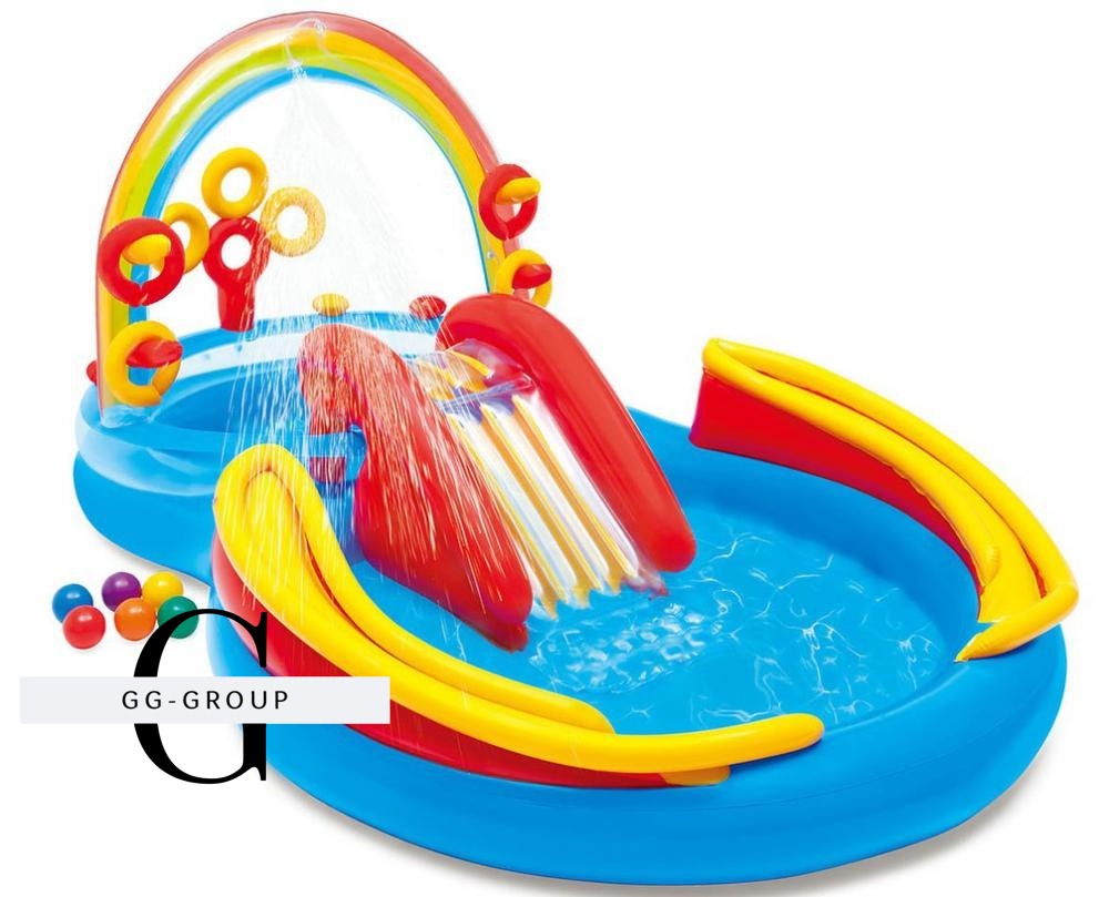 Intex Игровой центр 57453 NP (2) Радуга, 297х193х135 см, 428 л, 7,560 кг, от 3-х лет