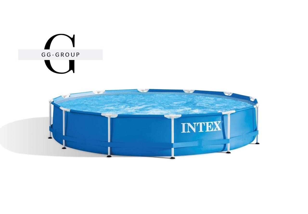 Intex Бассейн каркас 28210 (1) круглый, /6+лет/, в коробке, 366*76см, 6,503 л