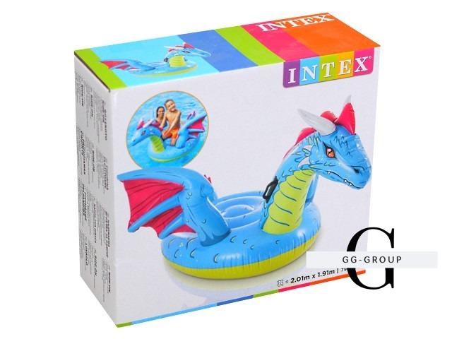 Intex Дитячий надувний плотик "Дракон" 57563 NP (4) 201х191 см