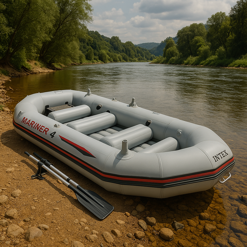 Intex Човен 68376 NP (1) "MARINER 4" Чотиримісний, Розмір:328x145x48 см