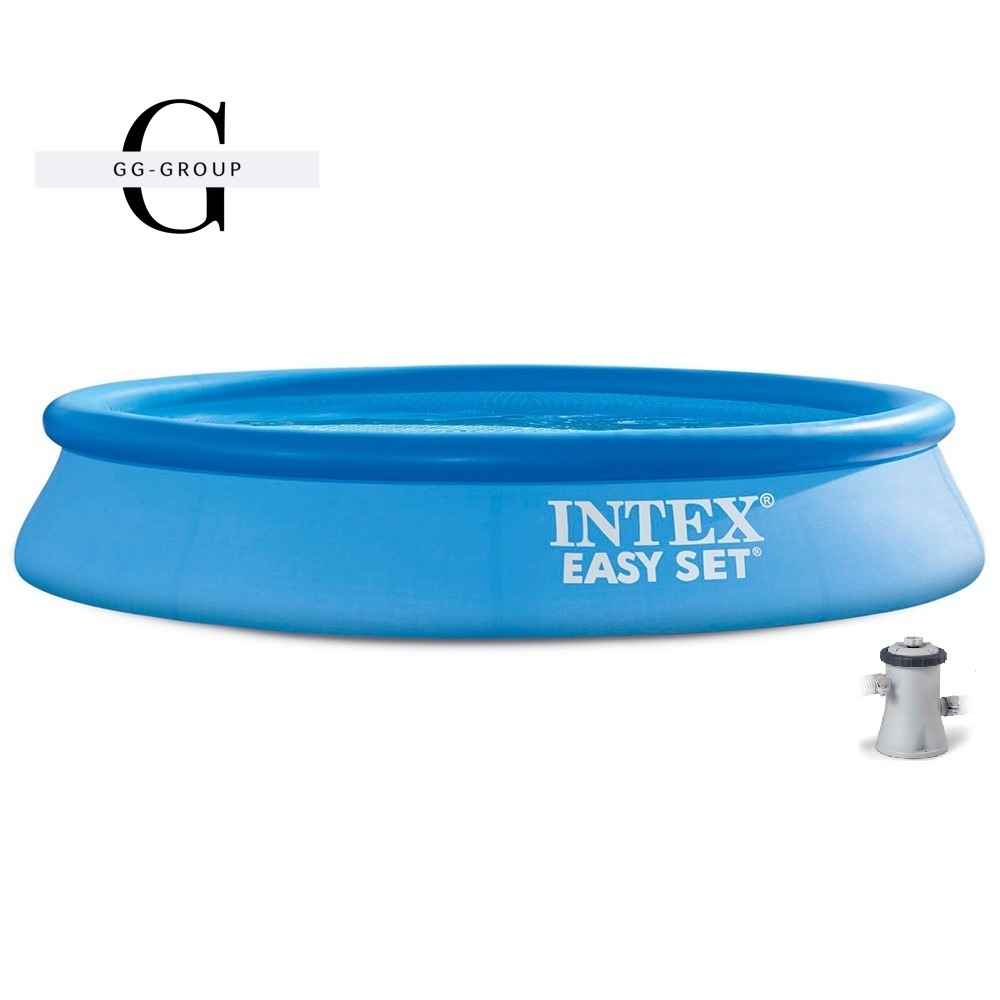 Intex Бассейн наливной 28118 NP (1) 305х61см, объем = 3077 л, с фильтр-насосом (1250 л/ч)