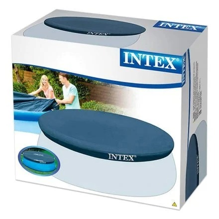 Тент-чехол для бассейна Intex 28020 Ø 244 см, защита от мусора и солнца, ПВХ 0.20 мм