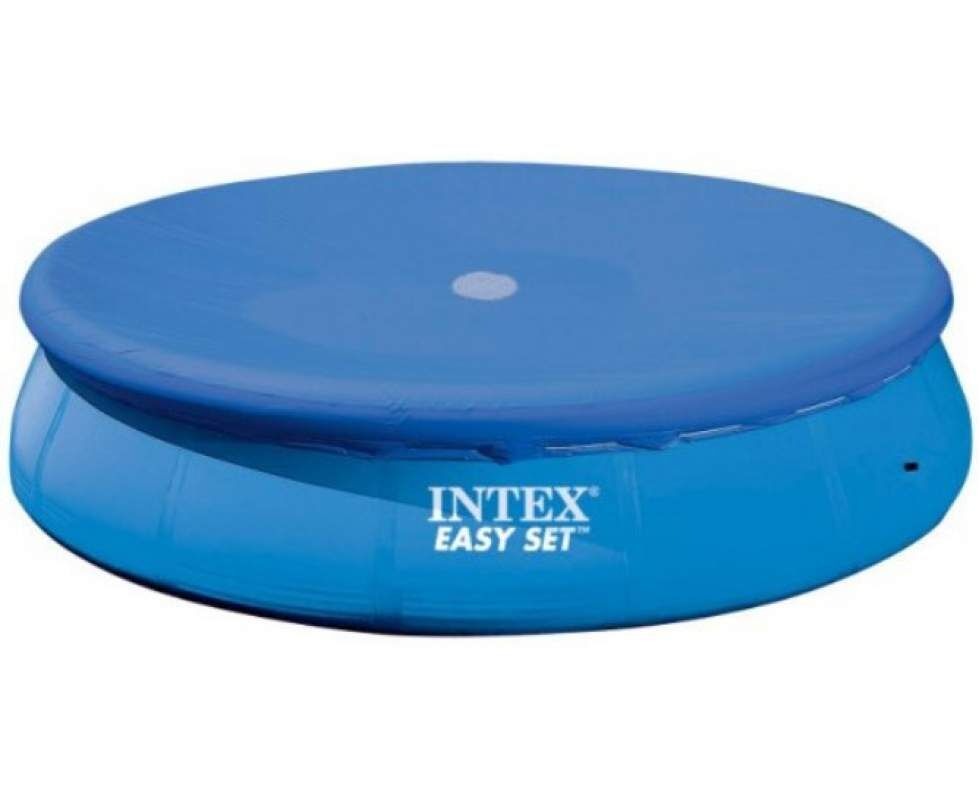 Тент-чехол для бассейна Intex 28020 Ø 244 см, защита от мусора и солнца, ПВХ 0.20 мм