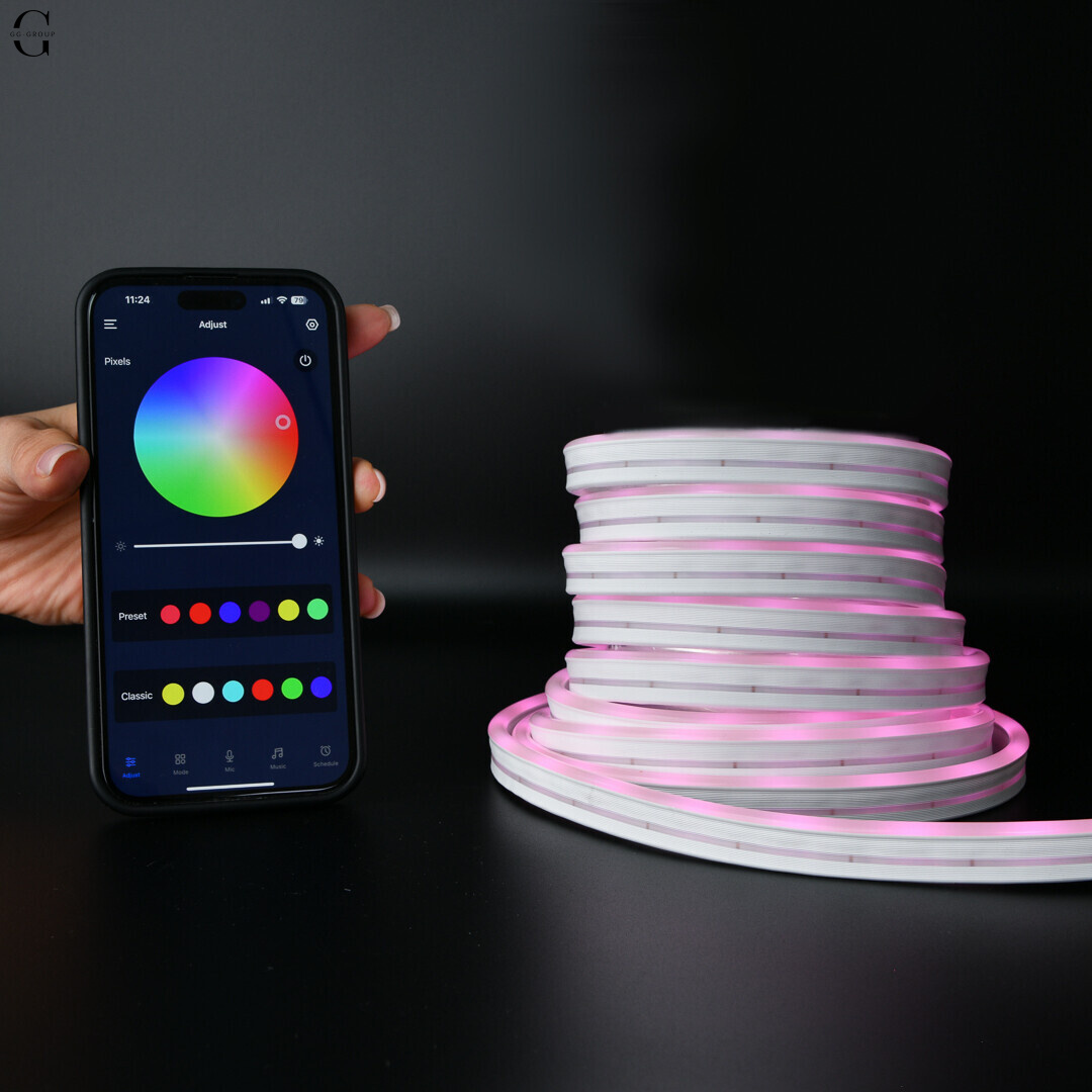 Неонова LED-стрічка RGB 5 м/USB/Пульт + Мобільний додаток