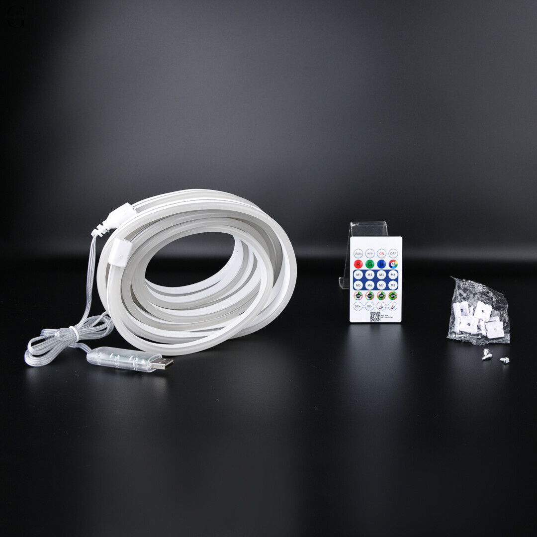 Неонова LED-стрічка RGB 5 м/USB/Пульт + Мобільний додаток
