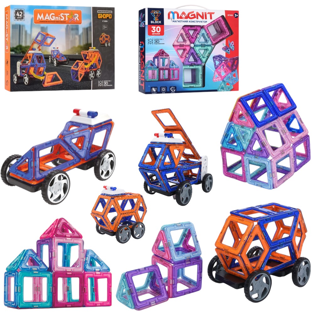 Магнітний конструктор Magnit/Magical/LIMO TOY 72 деталій 