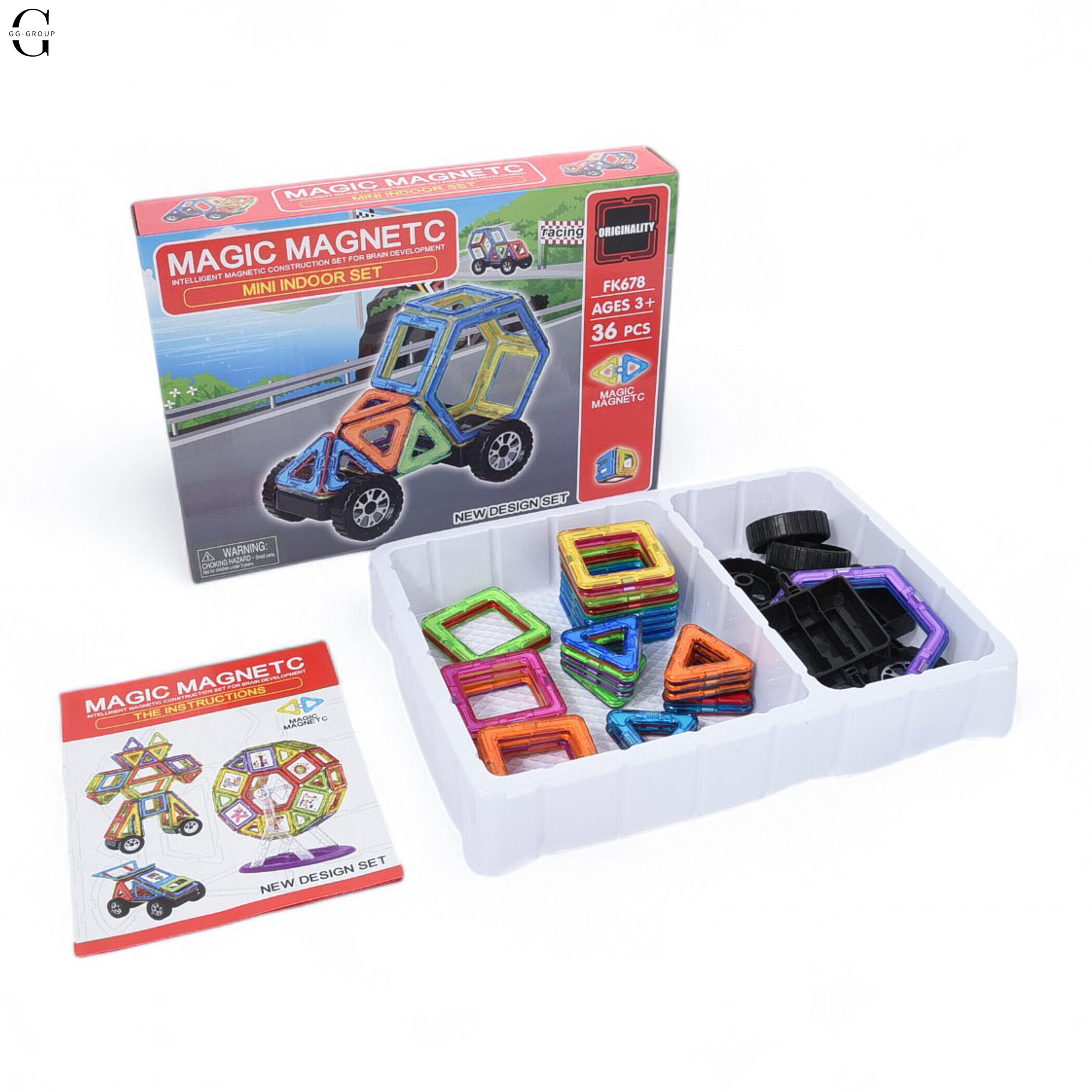 Магнітний конструктор Magical Magnet деталей 66