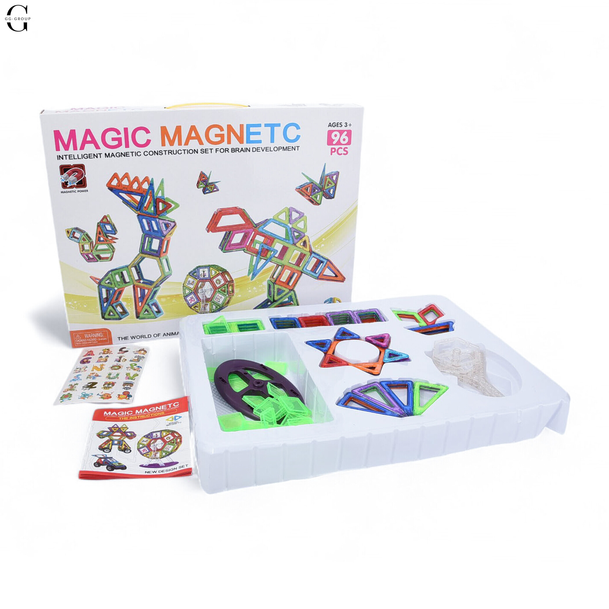 Магнітний конструктор Magical Magnet деталей 154