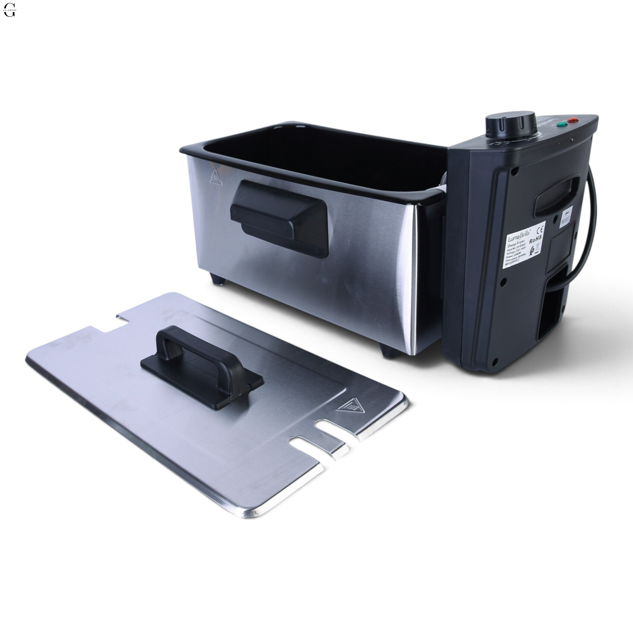 Электрическая фритюрница LumaBella LB-60002 3,5 л, 2000 Вт с регулировкой температуры, корзиной и крышкой
