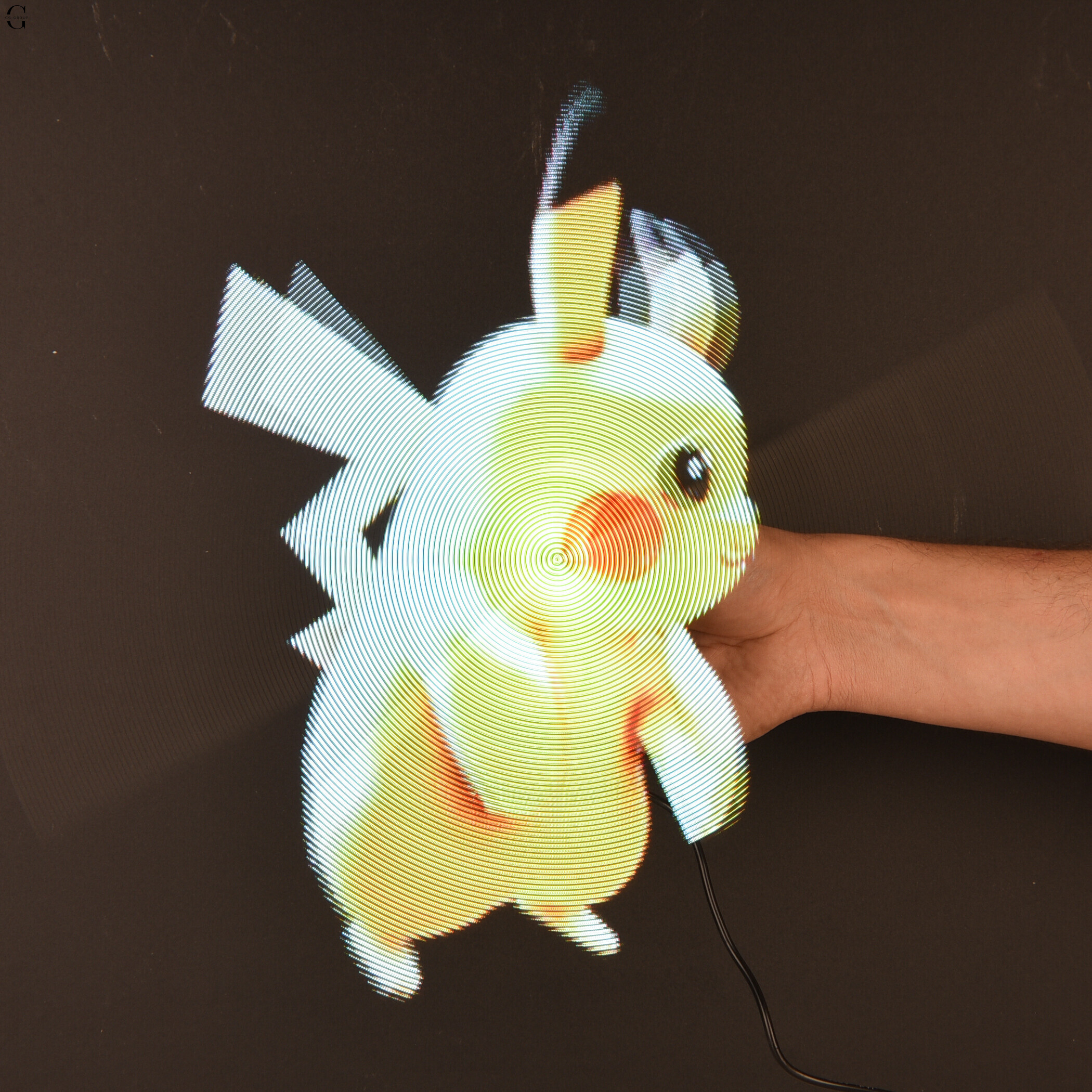 3D голографический вентилятор 42 см Wi-Fi USB LED с поддержкой GIF-анимации и карты памяти
