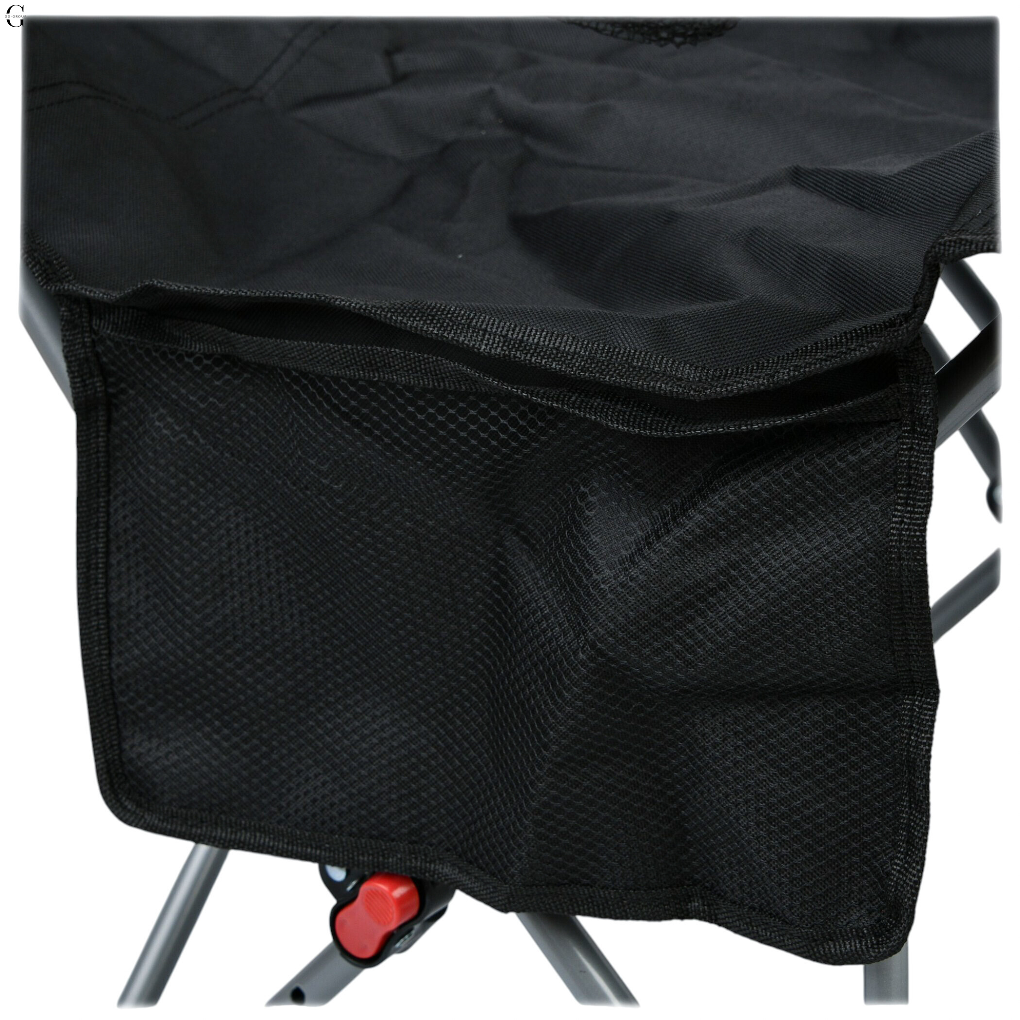 Сложное туристическое кресло-паук Compact Outdoor Chair 100 кг с черным чехлом.