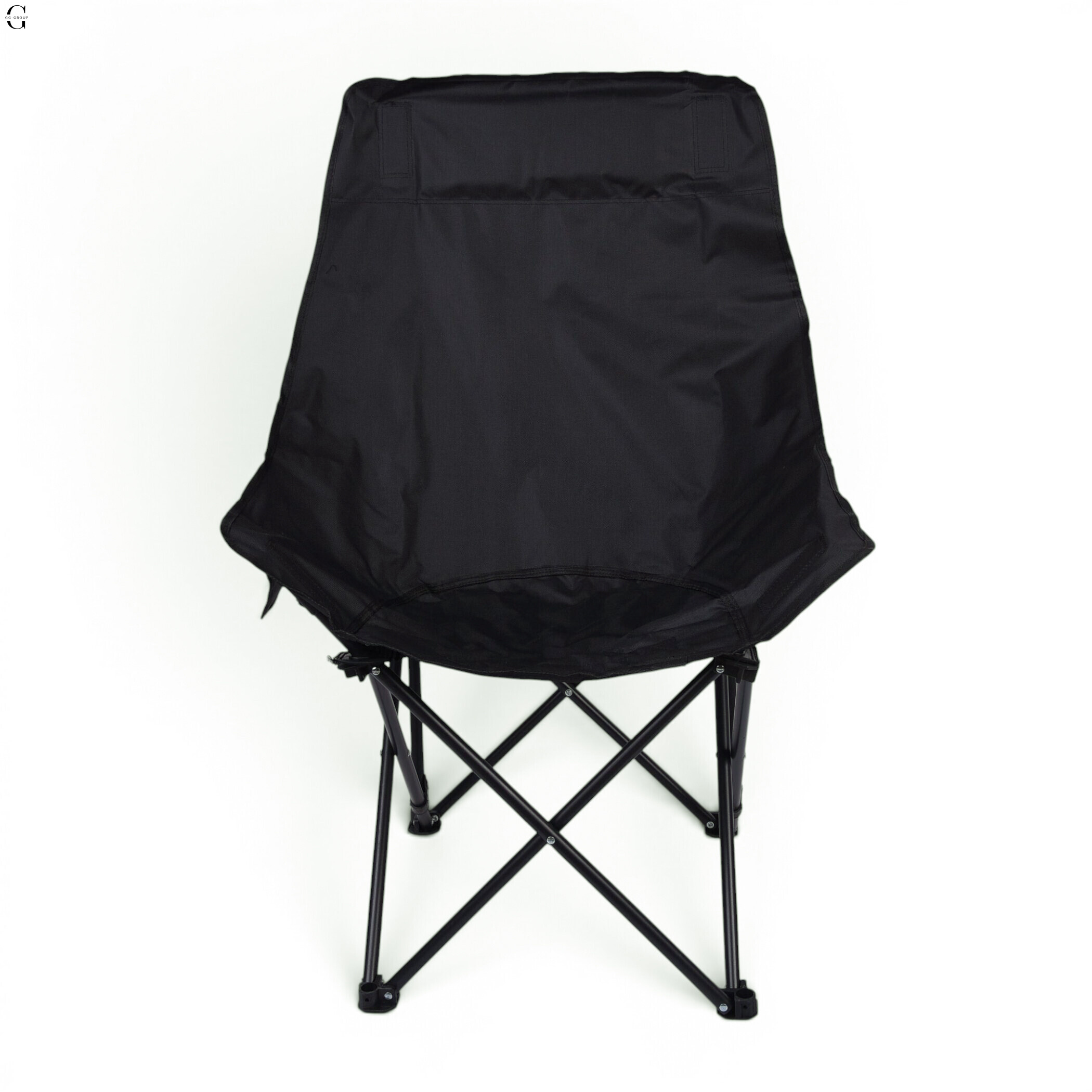 Сложное туристическое кресло-паук Compact Outdoor Chair 100 кг с черным чехлом.