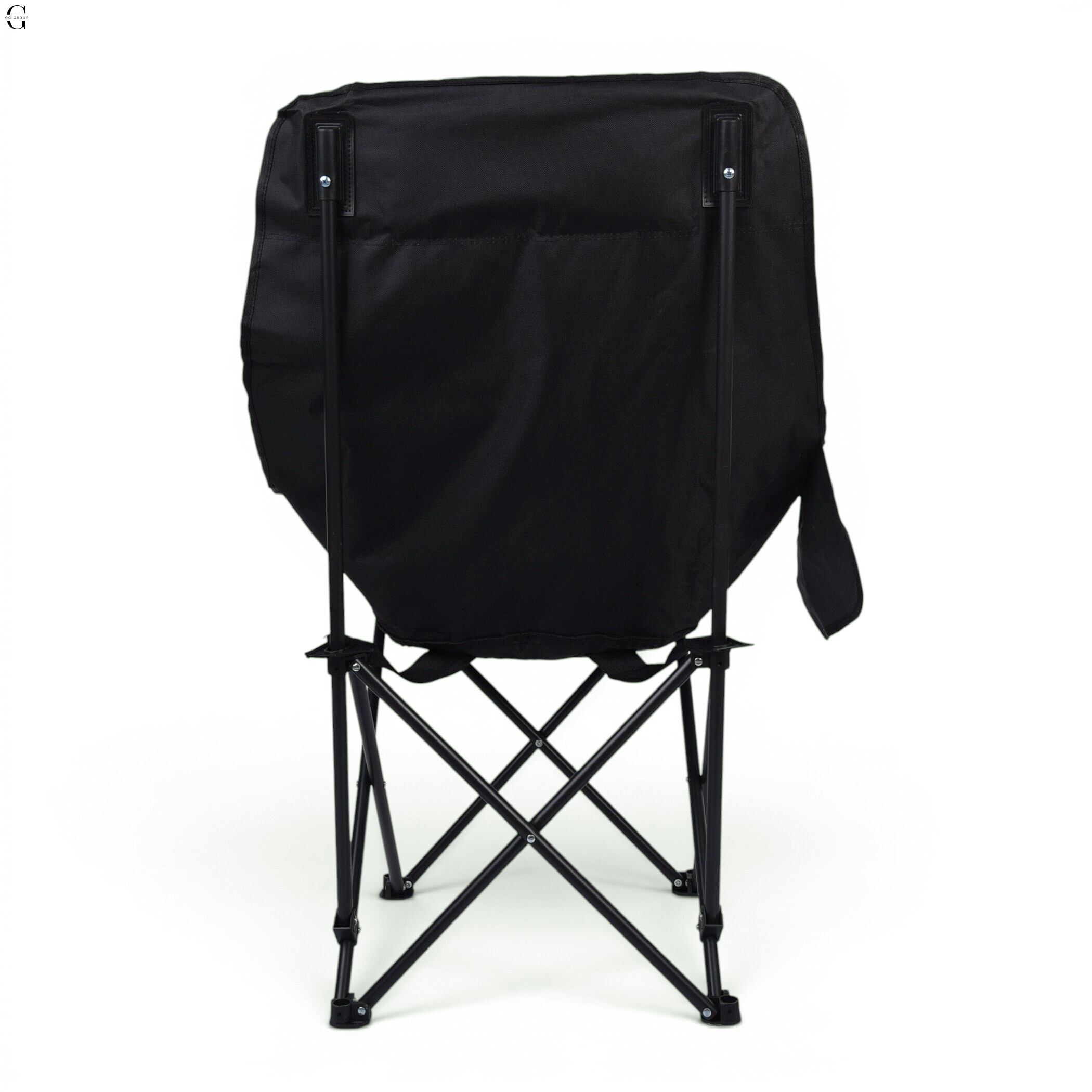 Сложное туристическое кресло-паук Compact Outdoor Chair 100 кг с черным чехлом.