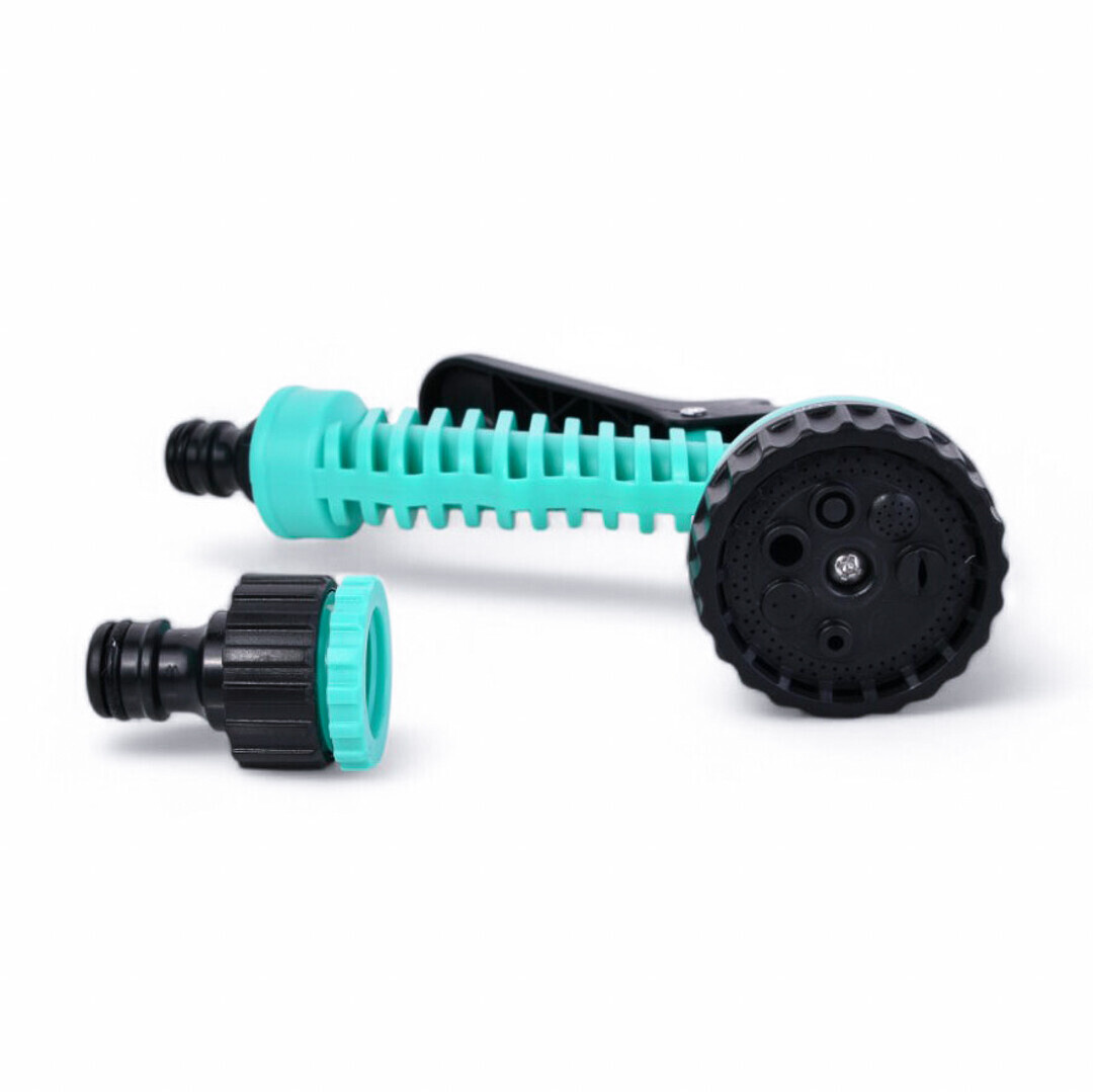 Поливальний шланг для розтягувального саду EXPANDABLE GARDEN HOSE K-50FT (15 м) із розпилювачем і перехідником