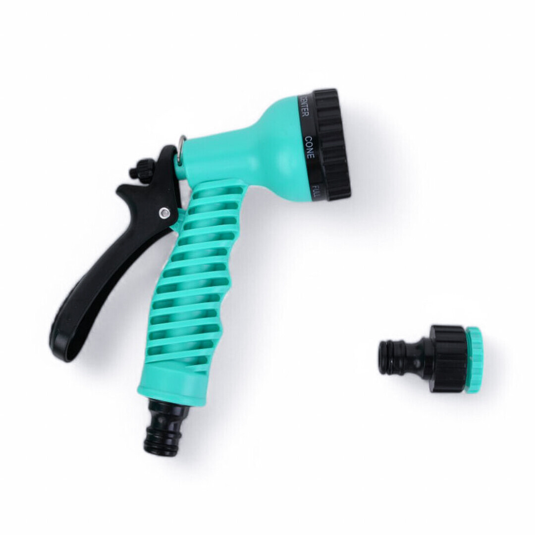 Поливальний шланг для розтягувального саду EXPANDABLE GARDEN HOSE K-50FT (15 м) із розпилювачем і перехідником