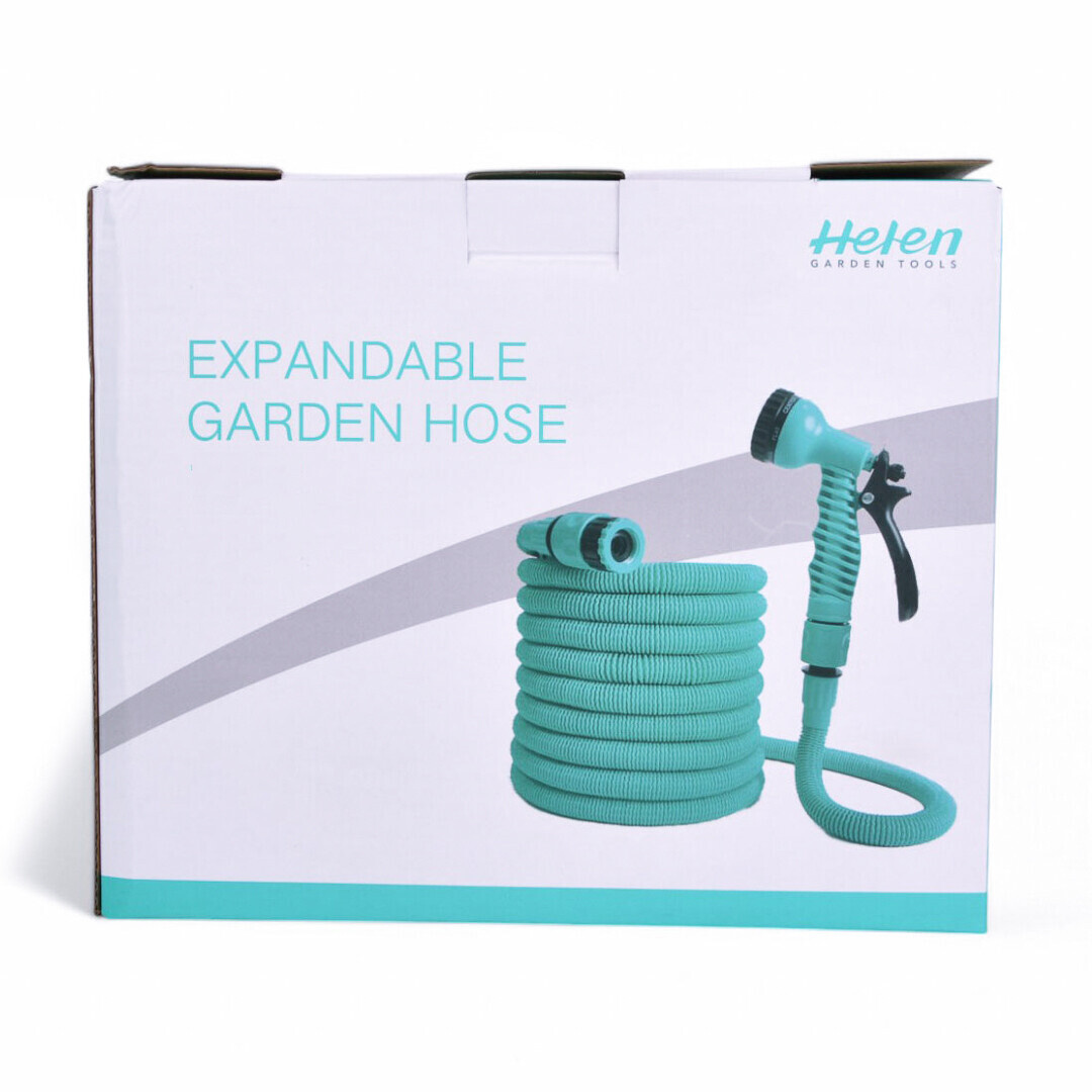 Поливальний шланг для розтягувального саду EXPANDABLE GARDEN HOSE K-50FT (15 м) із розпилювачем і перехідником