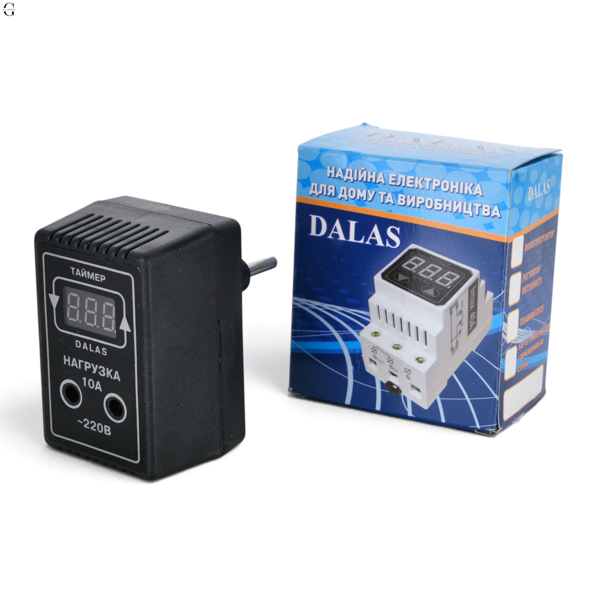 Семициклический таймер DALAS 10A 220В с цифровым дисплеем