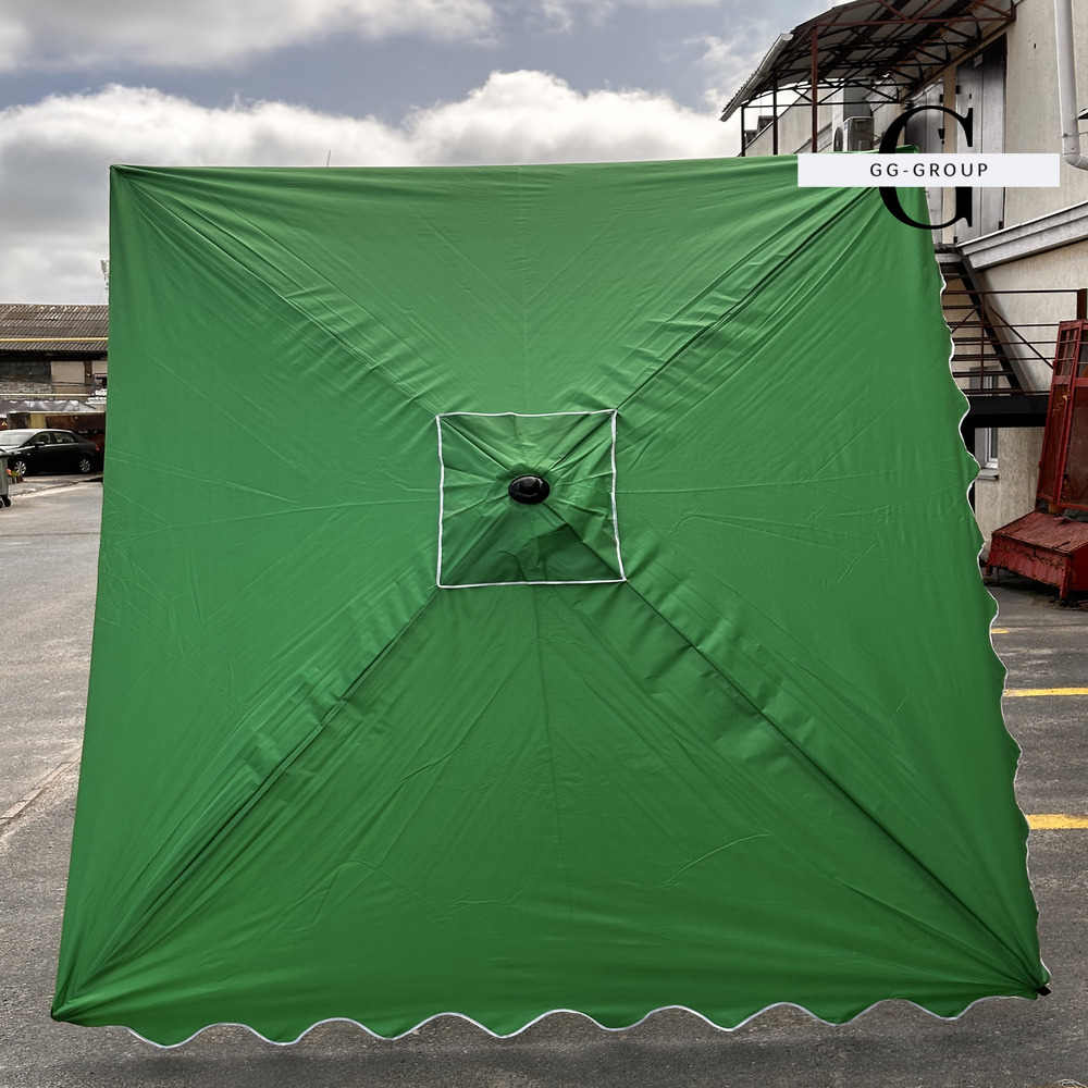 Парасоля Monsen PRO 2×3 м прямокутна, металевий каркас, срібне УФ-напилення, чохол